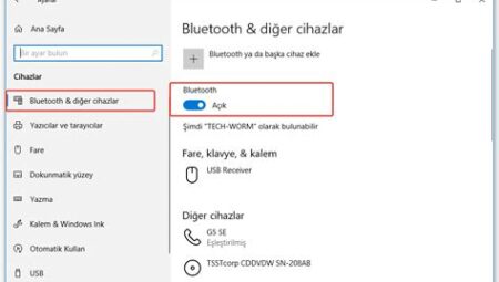 Windows 10’da Bluetooth Cihazı Bağlama Nasıl Yapılır?